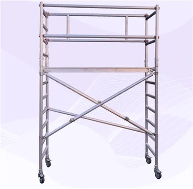 Alumiininen rakennustelineiden vierivä torni